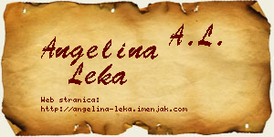 Angelina Leka vizit kartica